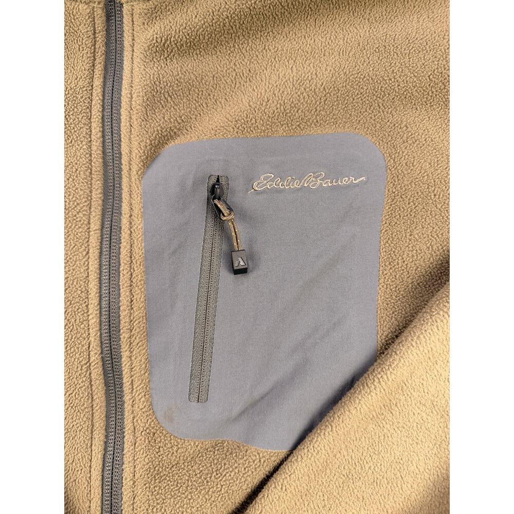 Eddie Bauer Ascent Polartec Fleece Jacket, Full Zip, Brown, Men's XL - Picture 2 of 6